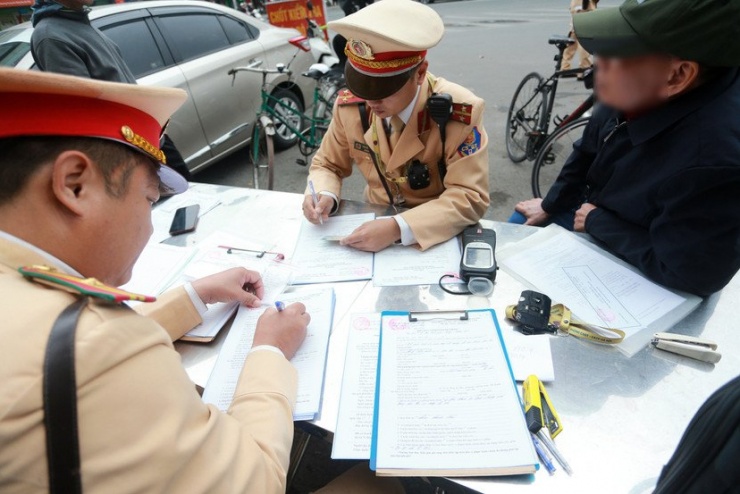 Vi phạm được lập biên bản xử lý nghiêm, góp phần bảo đảm ANTT, trật tự an toàn giao thông