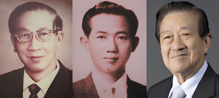 Từ trái qua, nhà sáng lập Tiang Chirathivat, chủ tịch đời thứ hai Samrit Chirathivat và chủ tịch đời thứ ba Wanchai Chirathivat.