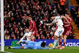 Kết quả bóng đá Liverpool - Leeds United: Phòng thủ kiên cường, kéo dài mạch bất bại (Ngoại hạng Anh)