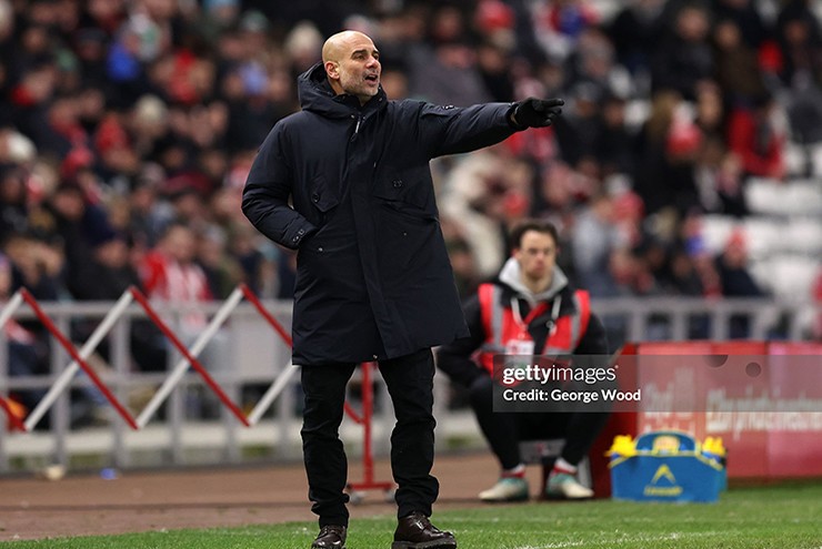 HLV Guardiola thất vọng với màn trình diễn của các học trò