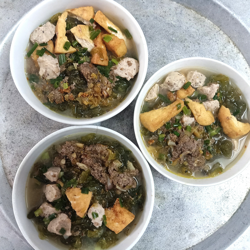 Dún đá nấu với riêu cua là đặc sản của nhiều vùng ở NInh Bình.