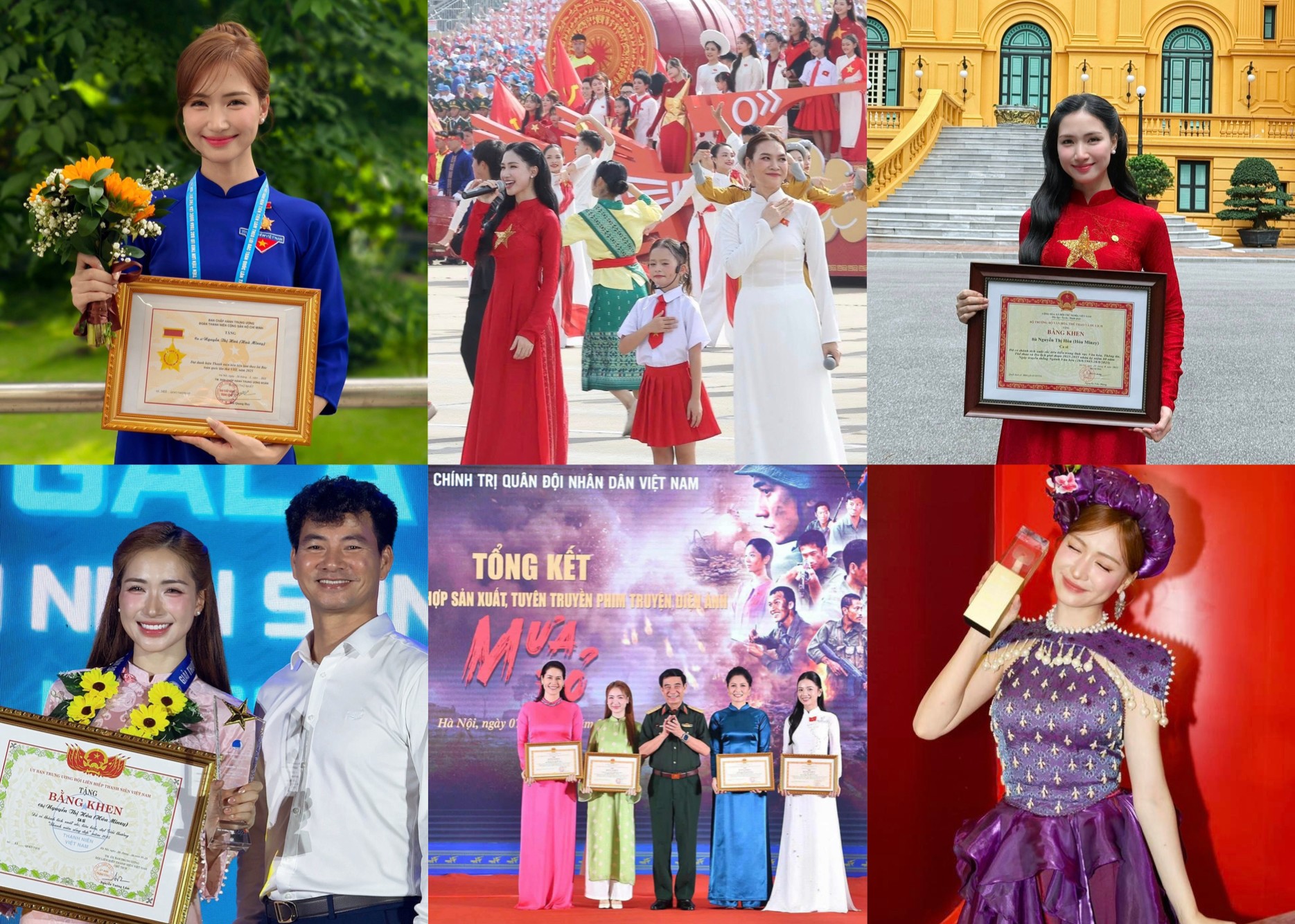 Hòa Minzy tổng kết năm qua loạt ảnh.