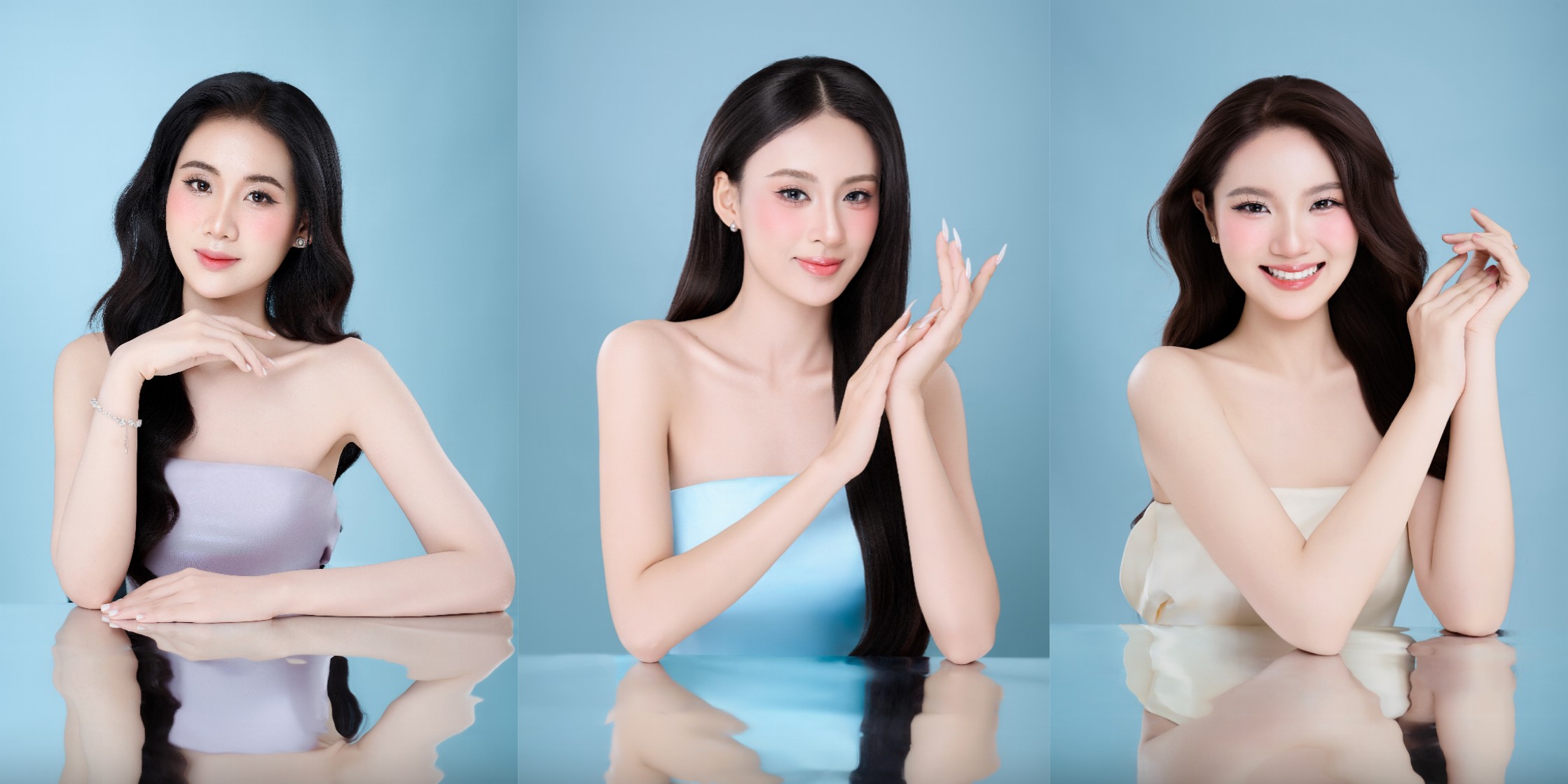 Nhân dịp năm mới, ban tổ chức công bố ảnh profile chính thức của dàn thí sinh. Bộ ảnh mang phong cách tối giản, làm nổi bật vẻ đẹp thuần khiết nhưng vẫn toát lên nét trẻ trung và hiện đại. Lối trang điểm nhẹ nhàng, tập trung vào làn da, đôi mắt và sắc môi rạng rỡ. Kiểu tóc không quá cầu kỳ, tôn lên những đường nét hài hòa trên gương mặt mỗi người đẹp