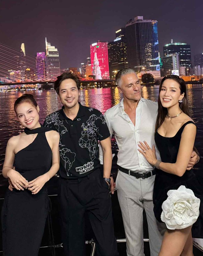 Bảo Trúc giới thiệu bạn trai với vợ chồng diễn viên Đoàn Minh Tài - bạn thân của cô, hôm 29/12.