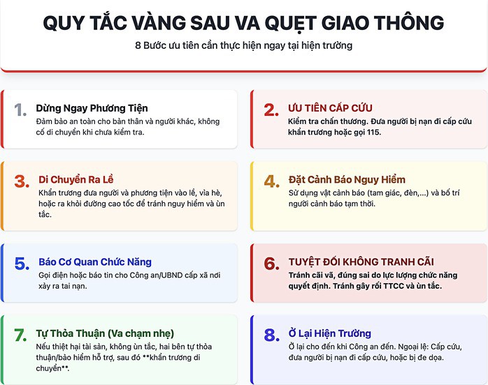 Cục CSGT đưa ra 8 "quy tắc vàng" khi va chạm giao thông - 2