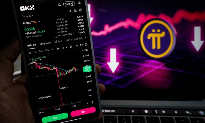 Giá Pi Network xuống đáy hồi tháng 10/2025. Ảnh: Duy Phong