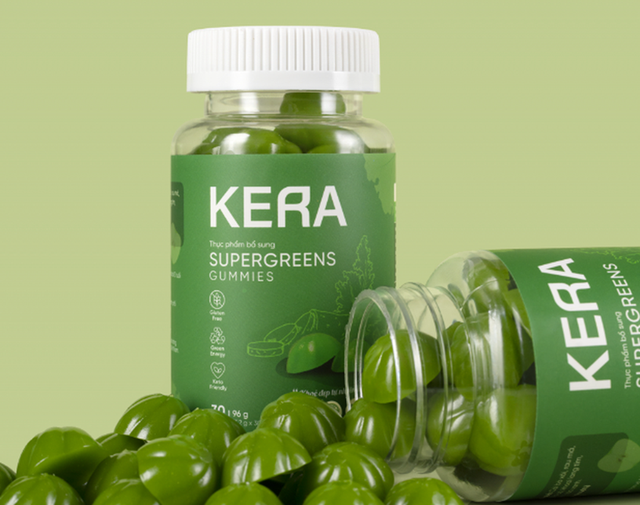 Hộp kẹo rau củ Kera. Ảnh: Internet