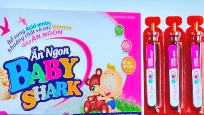 Hình ảnh sản phẩm ăn ngon Baby Shark nghi là giả