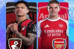 Trực tiếp bóng đá Bournemouth - Arsenal: Arteta  " tung hỏa mù "  về Declan Rice (Ngoại hạng Anh)