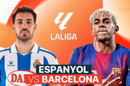 Trực tiếp bóng đá Espanyol - Barcelona: Derby rực lửa (La Liga)