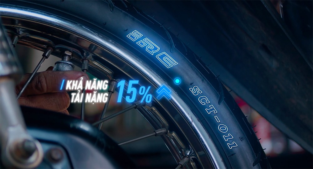 Dòng lốp SCT-011 của IRC Việt Nam được phát triển cho nhiều dòng xe ga sử dụng lốp kích thước vành 14inch và xe số sử dụng lốp kích thước vành 17inch khác nhau