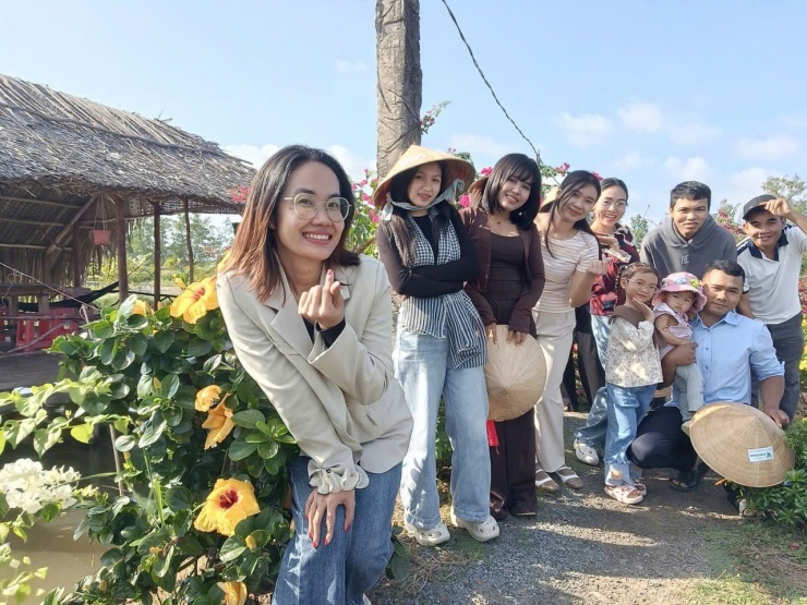 Check-in tại Khu du lịch cộng đồng Cồn Chim, tỉnh Vĩnh Long.