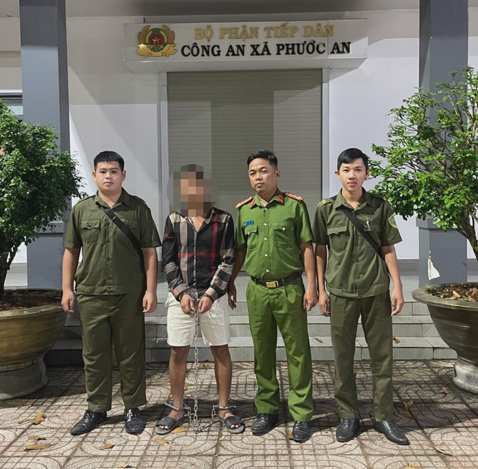 Đối tượng Th. bị bắt giữ