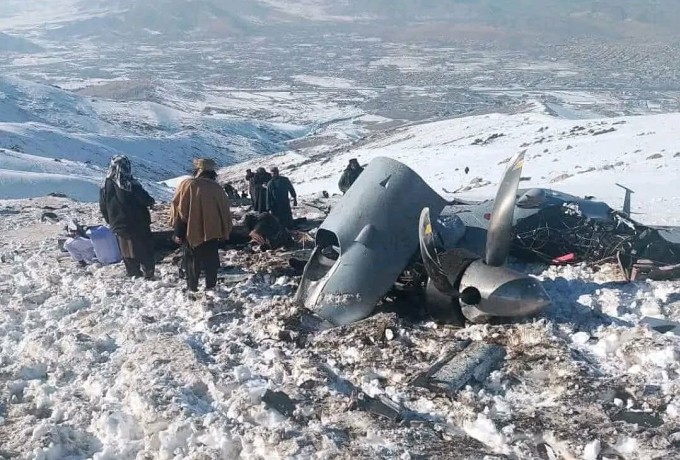 Hiện trường vụ rơi UAV tại tỉnh miền trung Afghanistan ngày 1/1. Ảnh: X/Clashreport