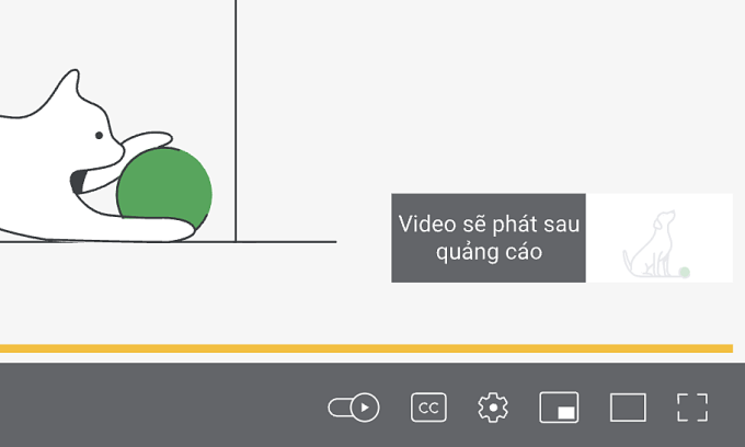 Một mẫu dịch vụ quảng cáo video. Ảnh chụp màn hình