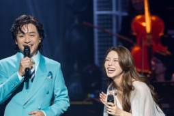 Khán giả bật cười với màn đưa đẩy của ca sĩ Bùi Lan Hương, Tuấn Hưng