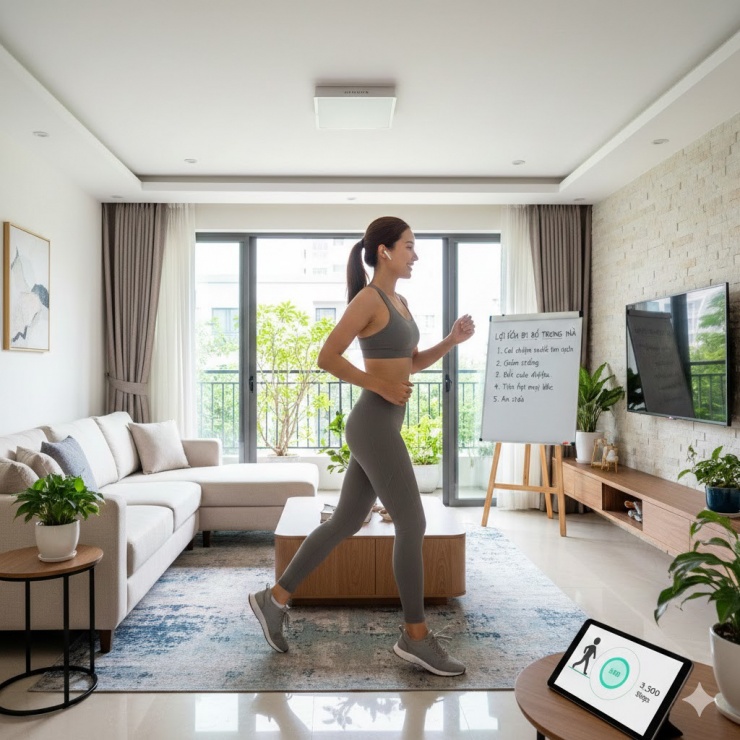 Có thể biến phòng khách của bạn thành một phòng gym thu nhỏ nếu bạn biết cách.