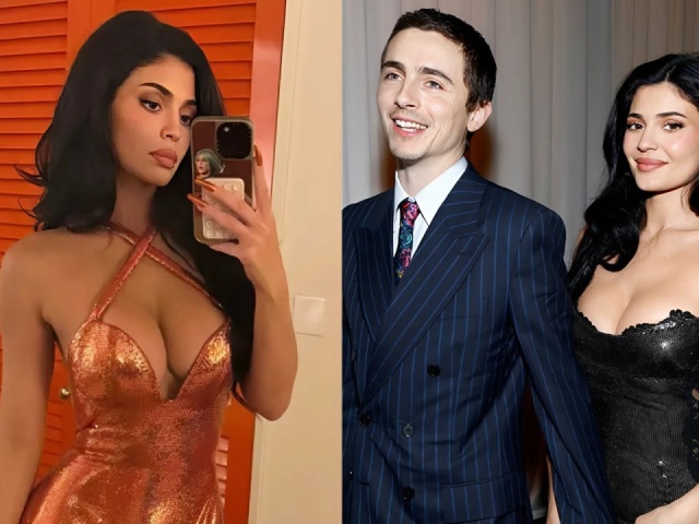 Kylie Jenner mặc sexy dự lễ trao giải cùng bạn trai