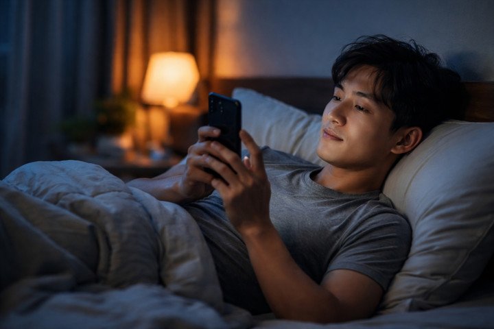 Việc sử dụng điện thoại, máy tính hoặc tivi quá lâu trước khi ngủ khiến não khó bước vào trạng thái nghỉ ngơi.