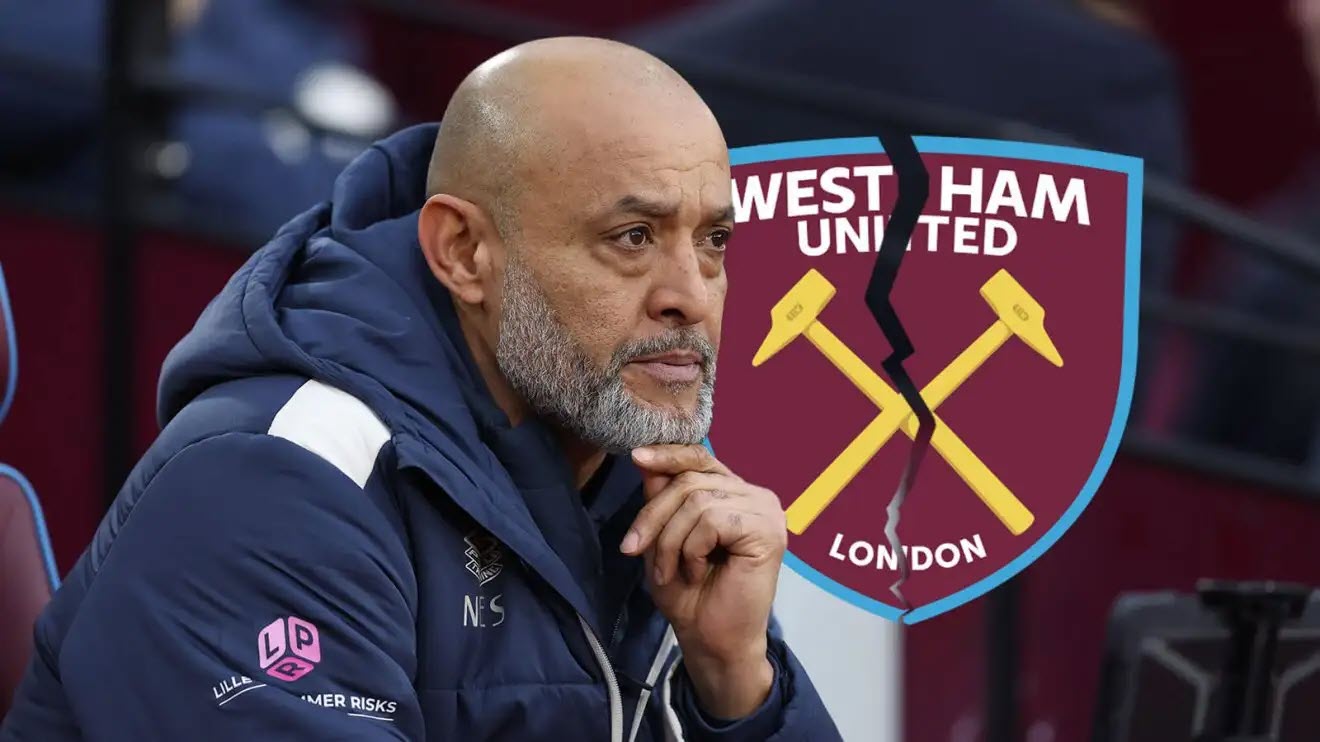 West Ham có thể sẽ sa thải Nuno Santo giữa tuần này