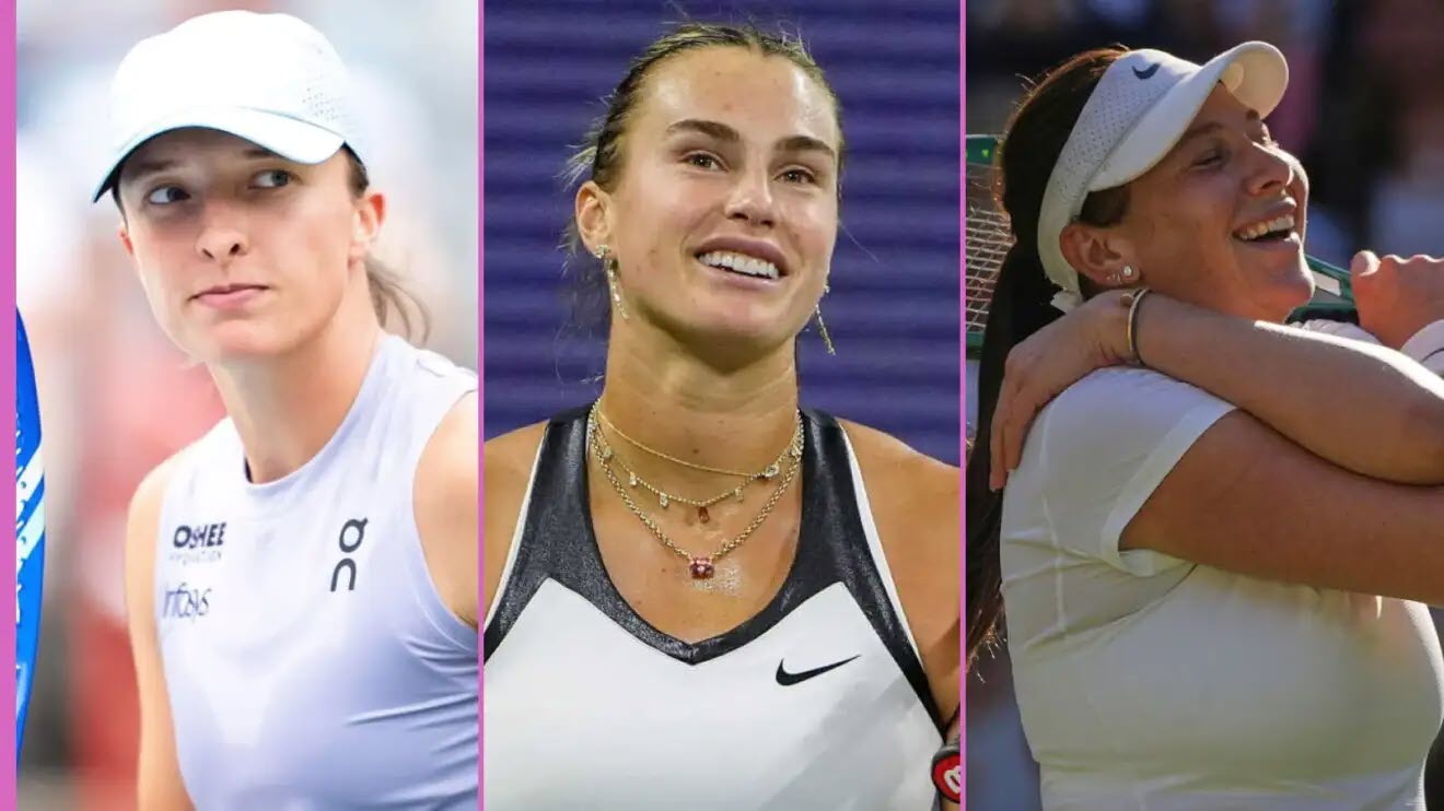 Anisimova (phải) đã thắng cả Swiatek (trái) và Sabalenka (giữa) ở cấp độ Grand Slam trong năm 2025