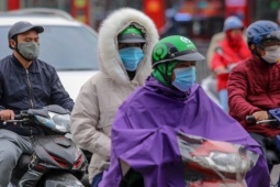 Không khí lạnh tăng cường, miền Bắc mưa rải rác