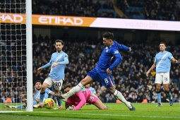 Kết quả bóng đá Man City - Chelsea: Ôm hận phút 90+4 (Ngoại hạng Anh)