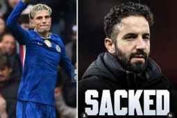 Garnacho ăn mừng MU sa thải Amorim, mạng xã hội "dậy sóng"