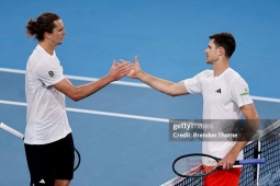 Video tennis Zverev - Hurkacz: 2 set đẳng cấp, thắng lợi thuyết phục (United Cup)