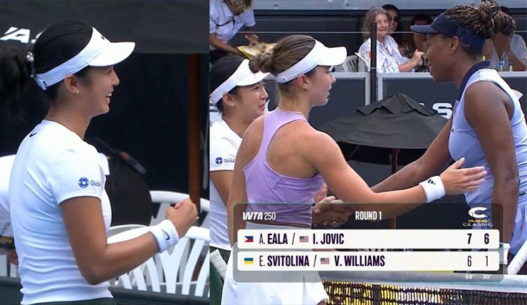 Niềm vui của Alex Eala và Jovic sau khi khuất phục Venus Williams - Elina Svitolina