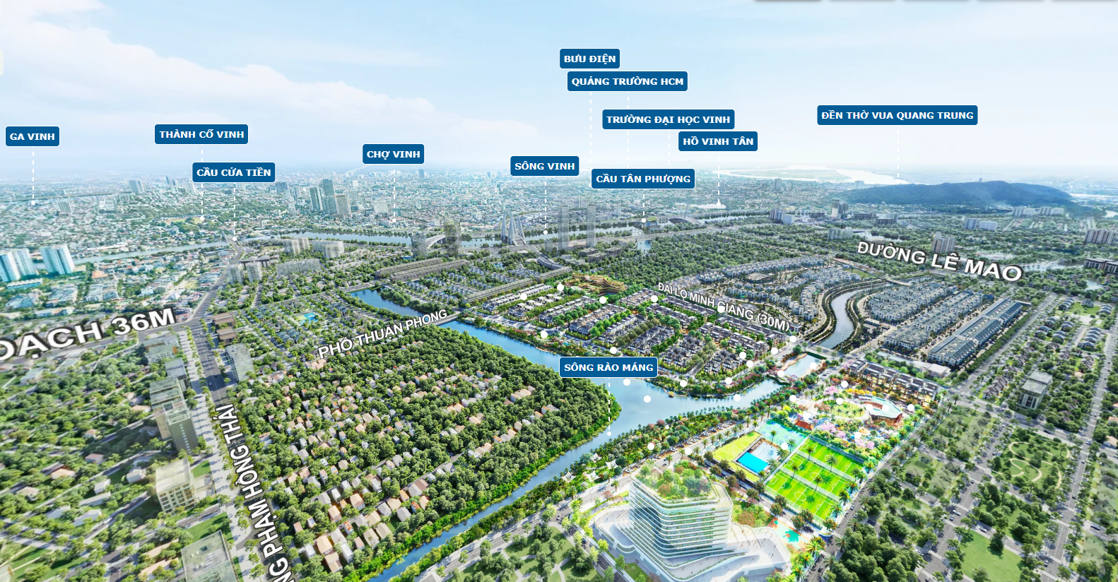 Khoảng cách tiếp cận thuận tiện đến các tiện ích cộng đồng cho phép dự án vừa duy trì sự gắn kết với nhịp sống đô thị hiện hữu, vừa tương đối tách biệt với trung tâm đông đúc