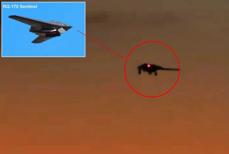 Một bức ảnh hiếm hoi về UAV hình RQ-170 Sentinel của Không quân Mỹ trở về Puerto Rico vào sáng 4/1/2026, sau khi được báo cáo là hỗ trợ tình báo giám sát (ISR) cho các cuộc tấn công và hoạt động đặc biệt của Mỹ tại Venezuela. (Nguồn ảnh: cắt từ X/armyrecognition.com)