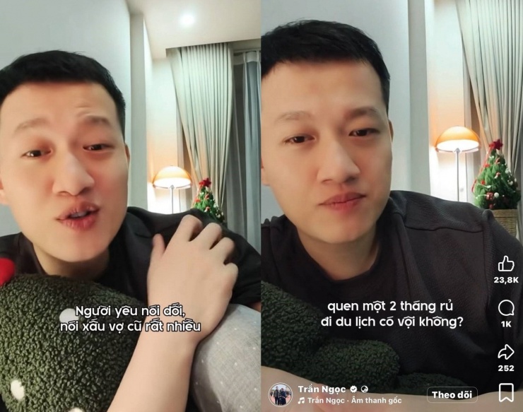 Trần Ngọc gây sốt với những video tư vấn tình yêu hài hước.