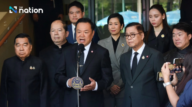 Thủ tướng lâm thời Anutin Charnvirakul phát biểu ngày 6/1. Nguồn: The Nation