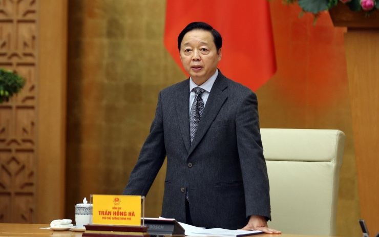 Phó Thủ tướng Trần Hồng Hà phát biểu. Ảnh: VGP