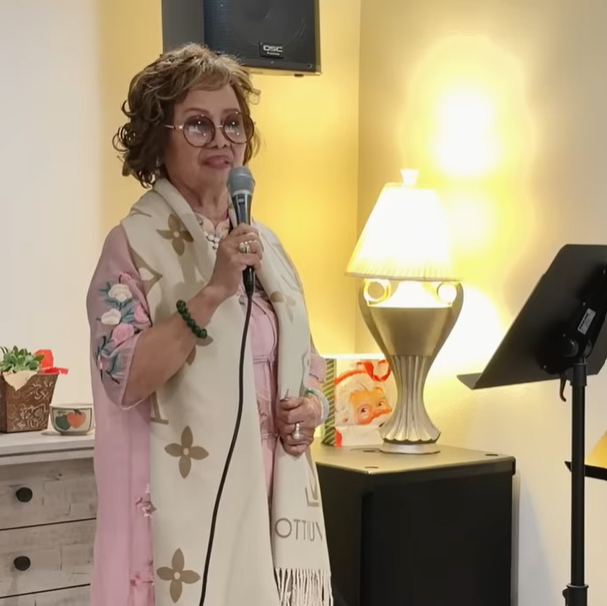 Nghệ sĩ Lưu Nga chia sẻ về cố nhà thơ Hoàng Cầm vào dịp đầu năm 2026. Ảnh: Chụp màn hình