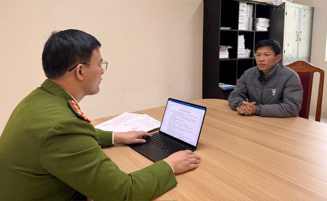 Bùi Đức Nghĩa bị khởi tố. Ảnh: Công an tỉnh Phú Thọ.