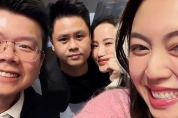 Ảnh sao 7/1: Vợ chồng tiểu thư gia tộc Sơn Kim cùng nhà Phan Thành đi Hong Kong