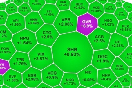 Chứng khoán Việt vào nhóm tăng mạnh nhất thế giới ngày 7-1