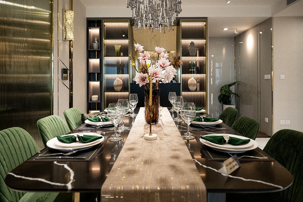 Căn hộ diện tích lớn và thiết kế không gian tiện lợi cho mọi sắp xếp theo sở thích của gia đình