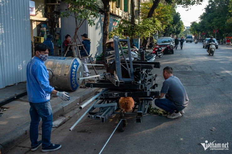 Cận cảnh phá dỡ dãy nhà khu 'đất vàng' bên hồ Hoàn Kiếm - 5