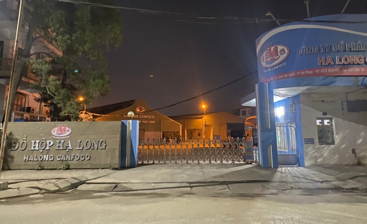 Trụ sở Công ty CP đồ hộp Hạ Long trên phố Lê Lai, TP Hải Phòng. Ảnh: Nguyễn Hoàn