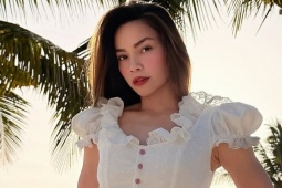 Hồ Ngọc Hà diện đồ bình dân du lịch biển