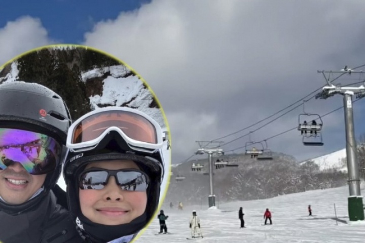 Tăng Thanh Hà đi Nhật trượt tuyết khởi đầu năm 2026