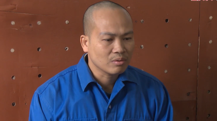 Bị can Nguyễn Văn Hải, Giám đốc Trung tâm Công tác xã hội Hải Hà, tại cơ quan công an