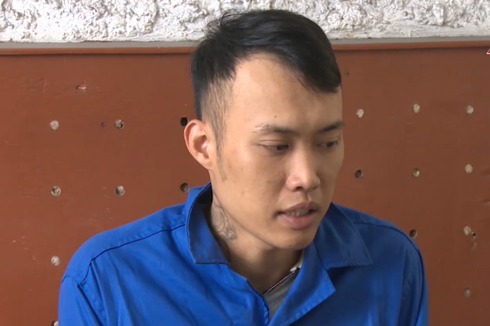 Bị can Phạm Hồng Thái, nhân viên bảo vệ của Trung tâm công tác xã hội Hải Hà, khai nhận hành vi phạm tội