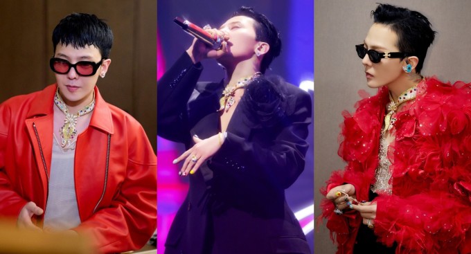 G-Dragon từng nhiều lần đeo thiết kế độc đáo tại các sự kiện ở Hàn Quốc. Ảnh: Instagram Fanplusone_Natsy