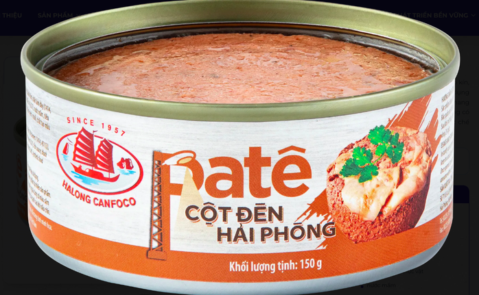 Một sản phẩm Pate Cột Đèn của Công ty Đồ hộp Hạ Long