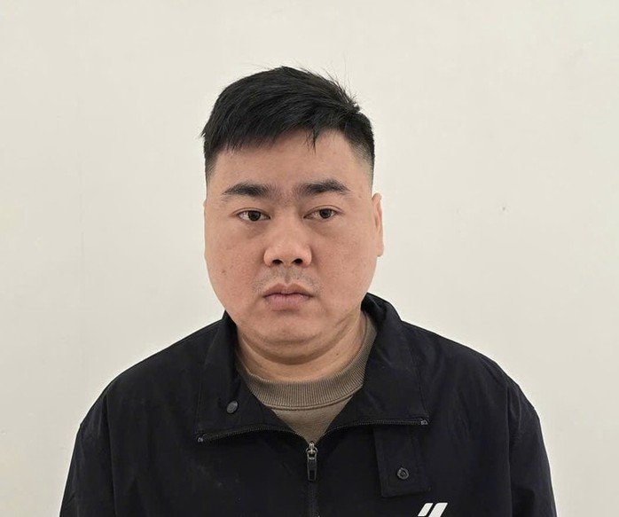 Lê Minh Hiến tại cơ quan công an. Ảnh: Công an cung cấp