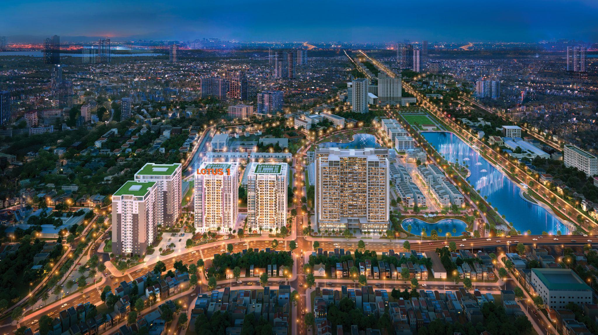 Tòa căn hộ Lotus 1 Bắc Giang (Nguồn ảnh: TTB Group)